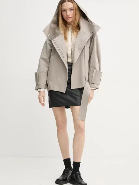 Куртка AERON LINDEN перехідна oversize бежевий