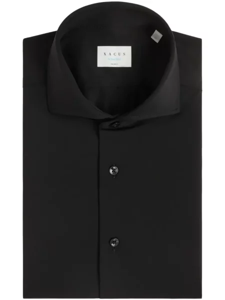 Cămașă Xacus din țesătură twill negru
