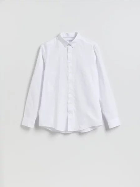 Reserved Cămașă regular fit uni alb