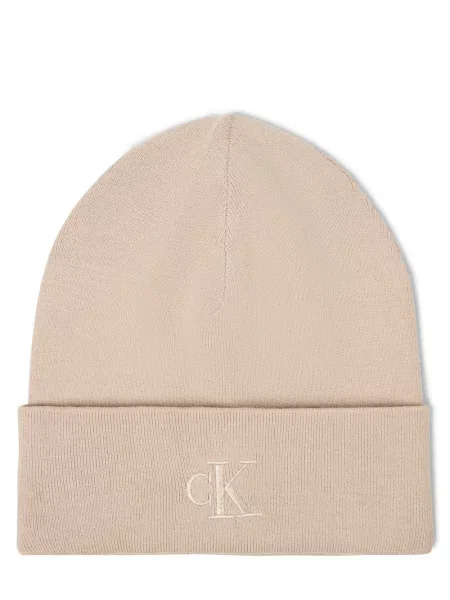 Calvin Klein Czapka damska Kobiety jednolity ONE SIZE beżowy