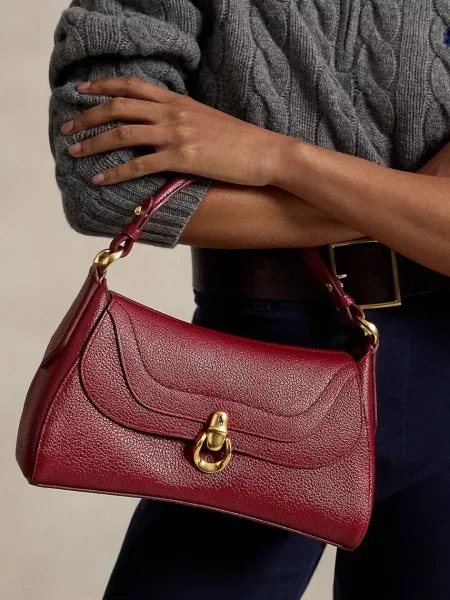 Кожаная сумка через плечо Polo Ralph Lauren
