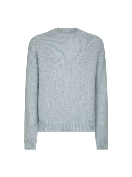 Sweter Jil Sander z alpaki niebieski