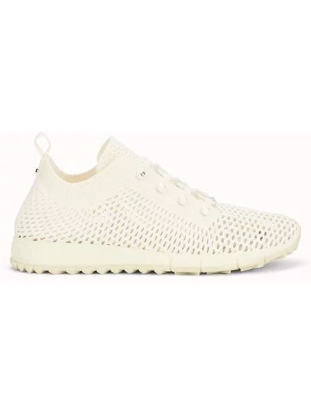 Dzianinowe sneakersy Jimmy Choo beżowe