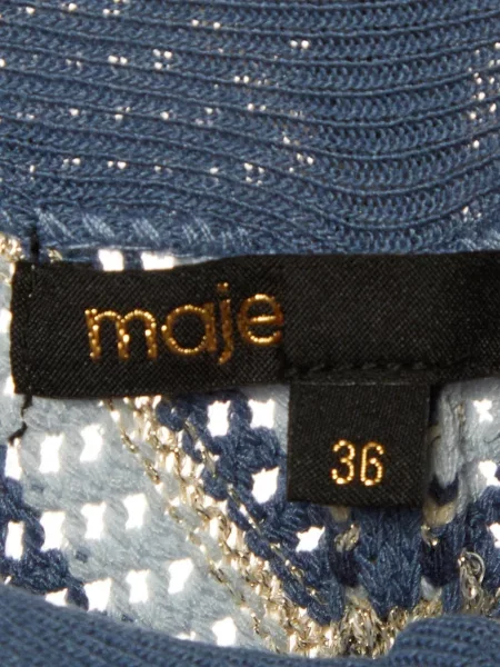 Pantaloni Maje tricotate albastru