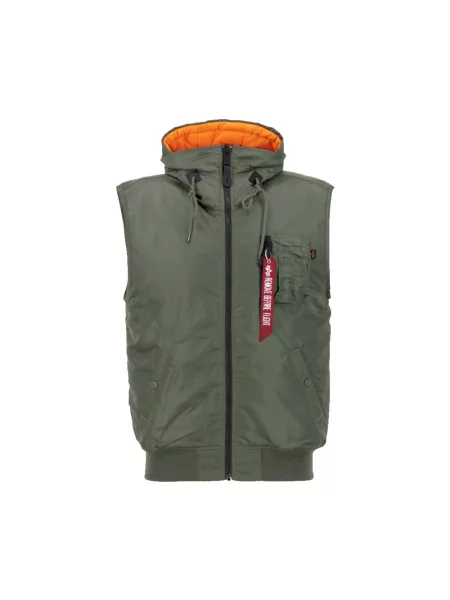Kamizelka Alpha Industries z kapturem zielona