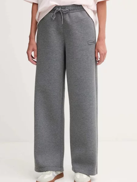 Donji dio trenirke Calvin Klein Jeans melanž siva