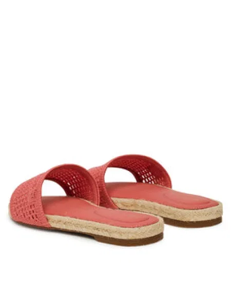Natikače Tommy Hilfiger Knit Mesh Espadrille Flat Sandal Koraljna