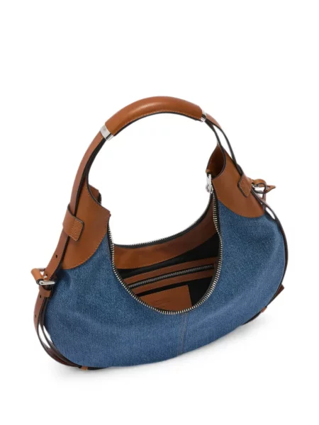 Geantă Moschino din piele albastru