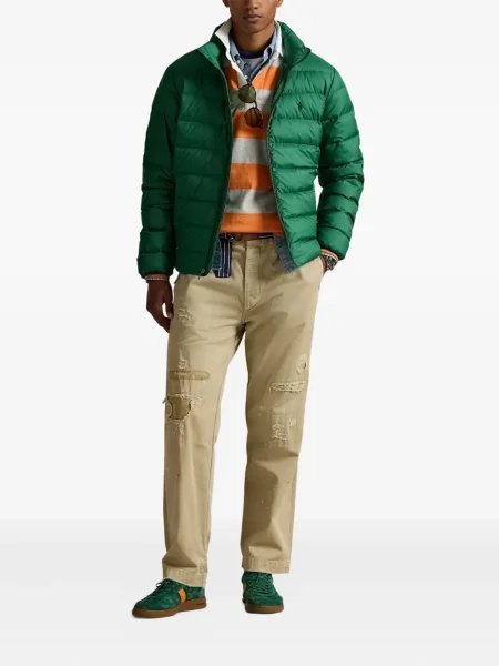 Μικρός κασκέτο Polo Ralph Lauren με χαμηλή μέση υφαίνω διαγωνίως πράσινο