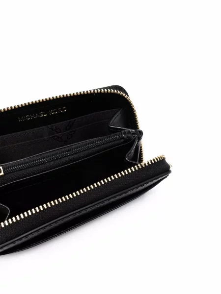 Kožená peněženka Michael Michael Kors černá