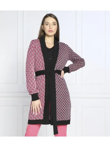 Liu Jo Cardigan cu adaos de lână roz