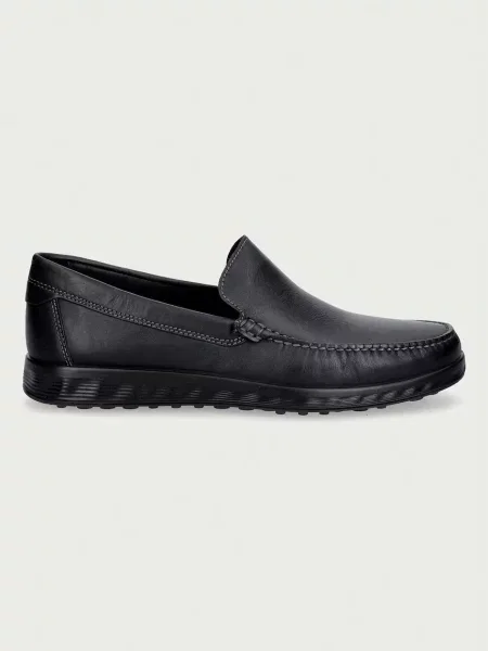 Ecco mocasini pentru bărbați din piele S Lite negru