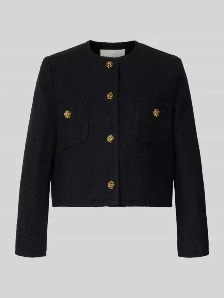 Żakiet o kroju regular fit z okrągłym dekoltem model MEREDITH' Bash czarna