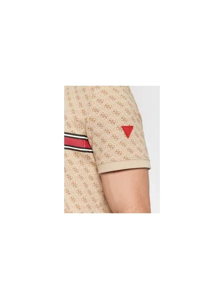 Guess Póló Jamey Regular Fit bézs