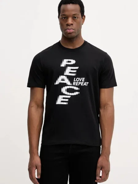 Kratka majica United Colors of Benetton črna