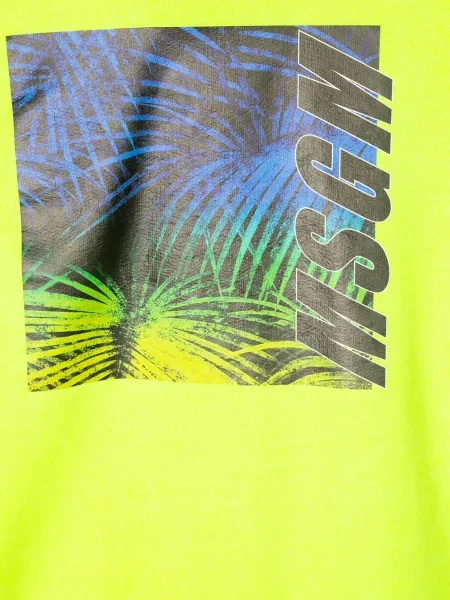 Bluza z kapturem dziecięca Msgm żółta