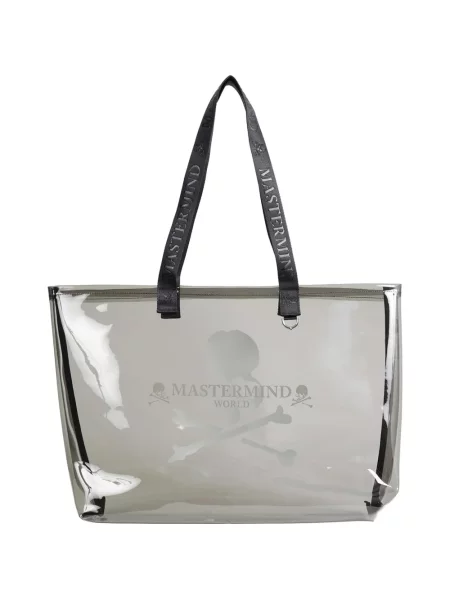 Чанта Mastermind World с принт сиво