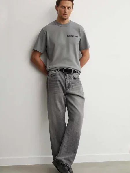Футболка Sunflower з принтом сірий