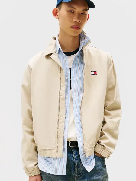 Джинсовая куртка Tommy Jeans бежевая