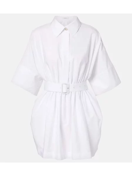 Rochie tip cămașă Givenchy din poplin de costum alb