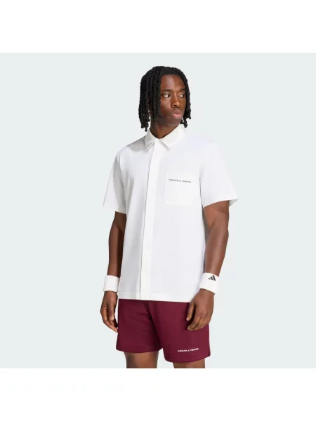 Tenisové polotričko Adidas bílé