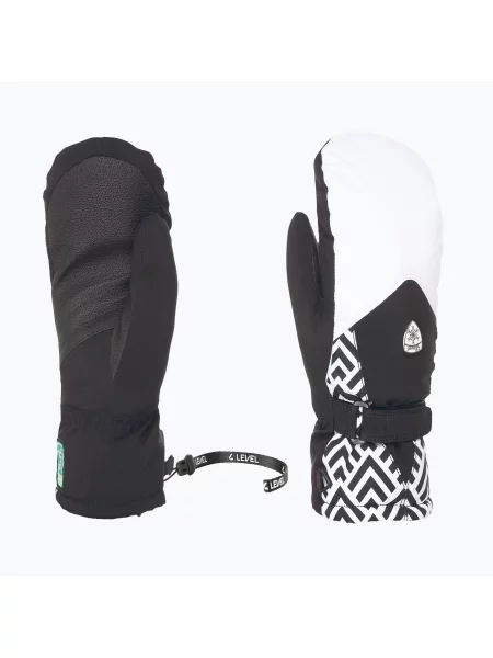 Дамски скиорски ръкавици Level Hero Mitt pattern черно