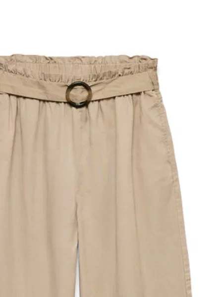 Kalhoty culottes Vero Moda hnědé