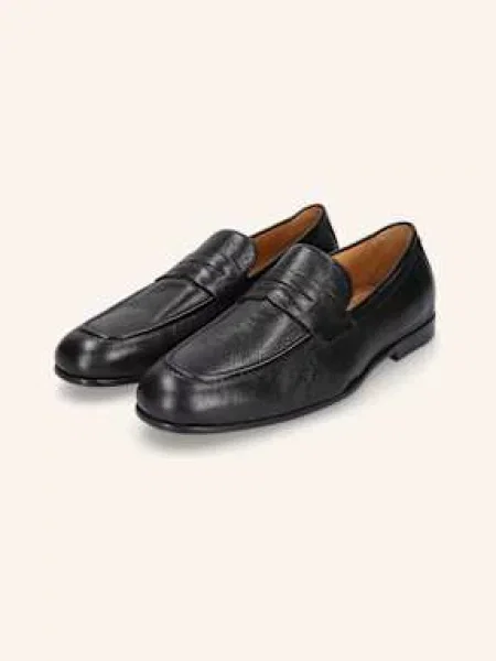 Heinrich Dinkelacker Loafersy Amalfi Plain W schwarz czarne
