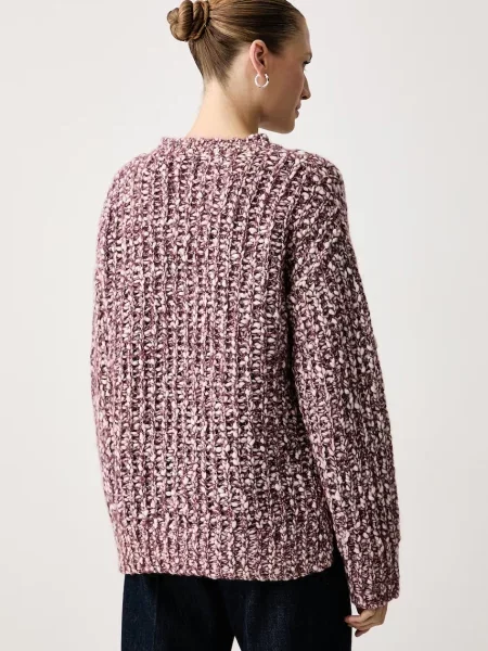 Sweter z mieszanki wełny i wełny z alpaki model C_Flocasia' Boss pomarańczowy