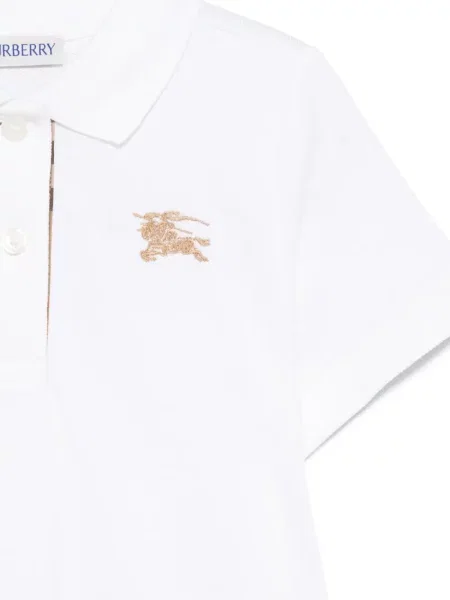 Sukienka koszulowa dziecięca Burberry biała