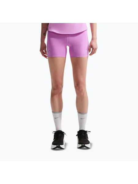 Pantaloni scurți de alergare pentru femei Nike Swift High-Waisted 4" light magenta
