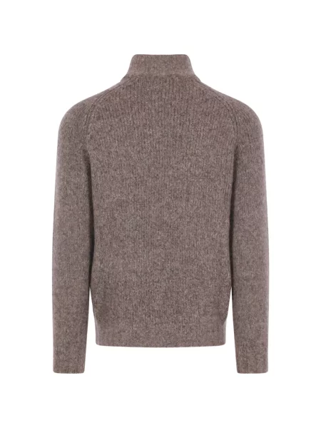 Cardigan Brunello Cucinelli tricotate maro