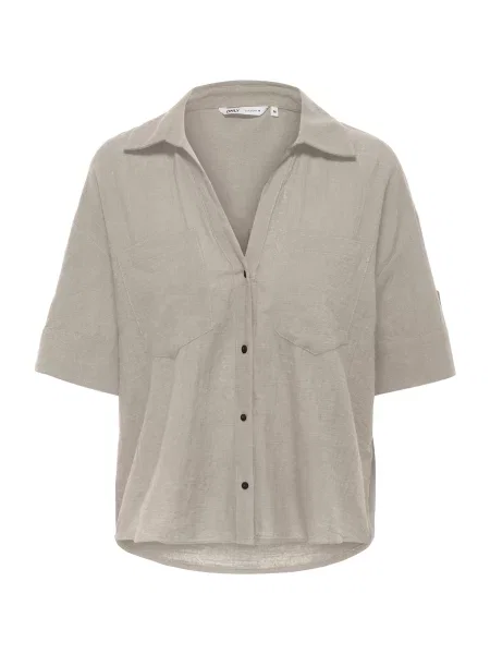 ONLY Bluză ONLTIZANA argintiu gri