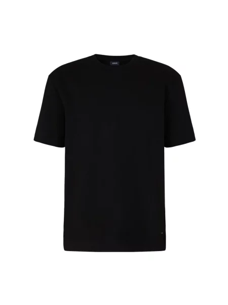 T-shirt z detalem z logo model ‘Achilleas’ Joop! czarna