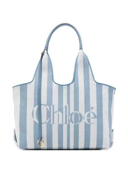 Geantă shopper Chloé albastru