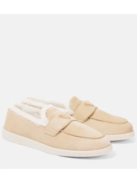 Loaferke Prada iz semiša bež