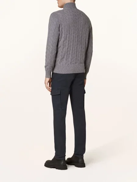 Strokesman's Bojówki Cavalery Slim Fit blau granatowe