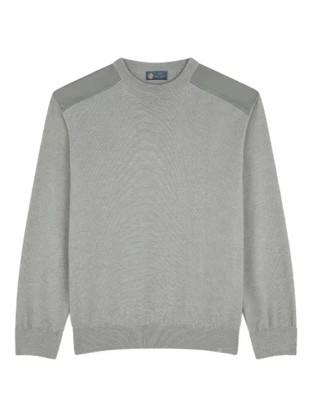 Pulover Paul & Shark cu decolteu rotund verde