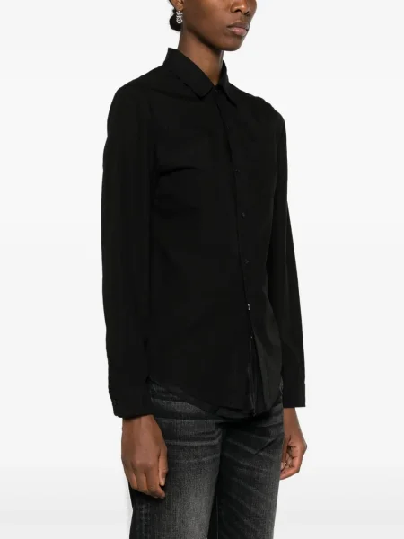 Cămașă R13 din organza negru