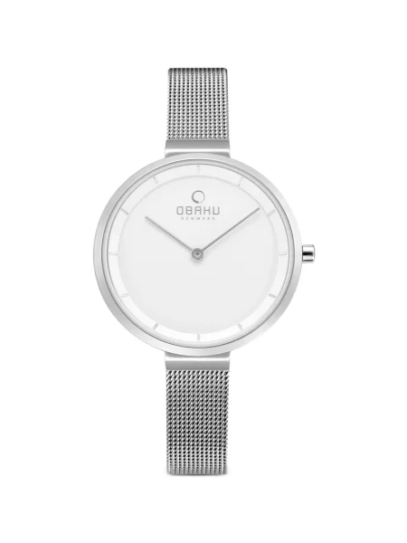Ceas Obaku clasic alb