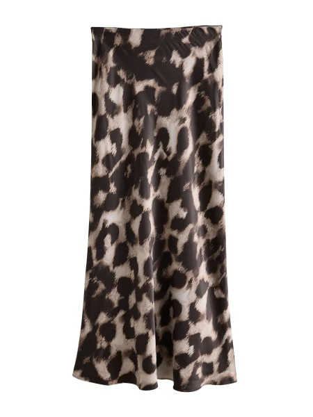 Next Fustă brocart / deschis / închis maro