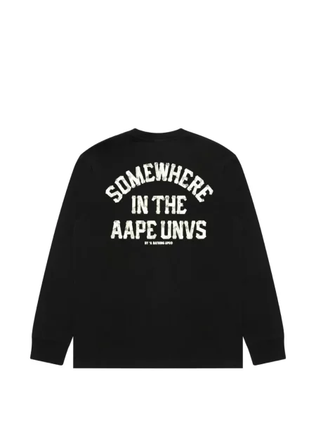 Lung tricou Aape By A Bathing Ape negru