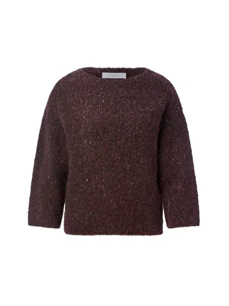 Sweter o kroju regular fit o wyglądzie dzianiny Rich & Royal brązowy