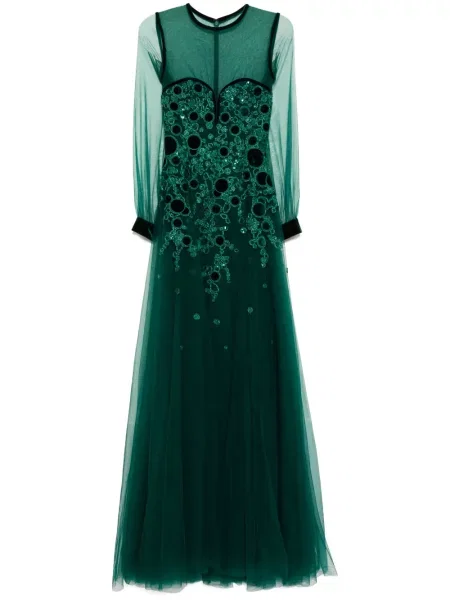 Rochie Saiid Kobeisy de costum verde
