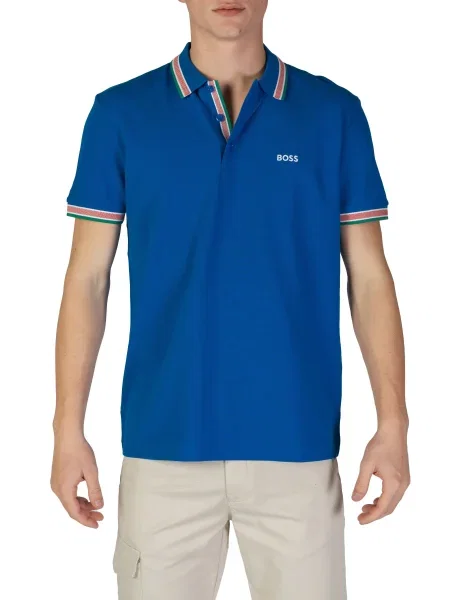 Риза Boss синьо