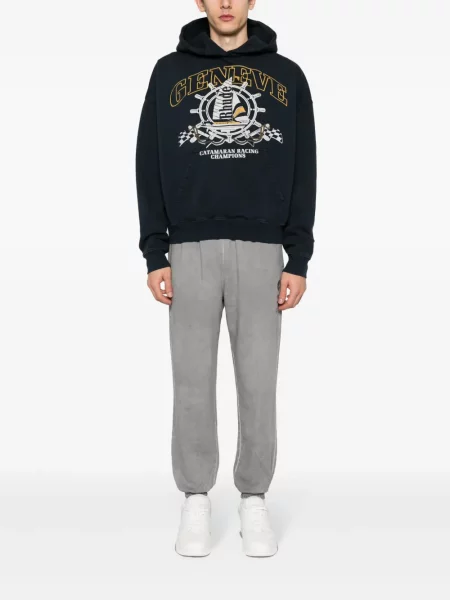 Суичър с качулка Rhude с принт черно