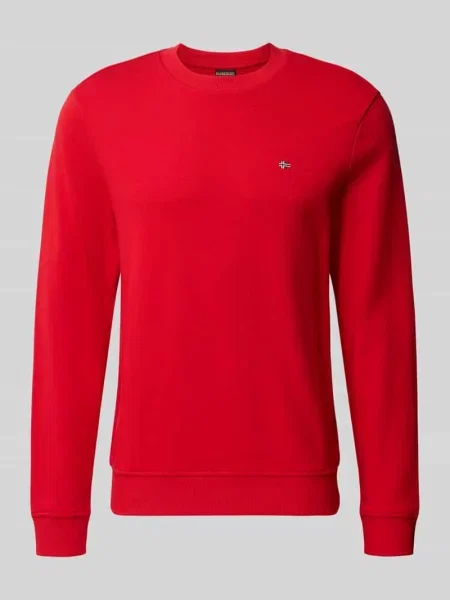 Bluza z wyhaftowanym logo model BALIS' Napapijri czerwona