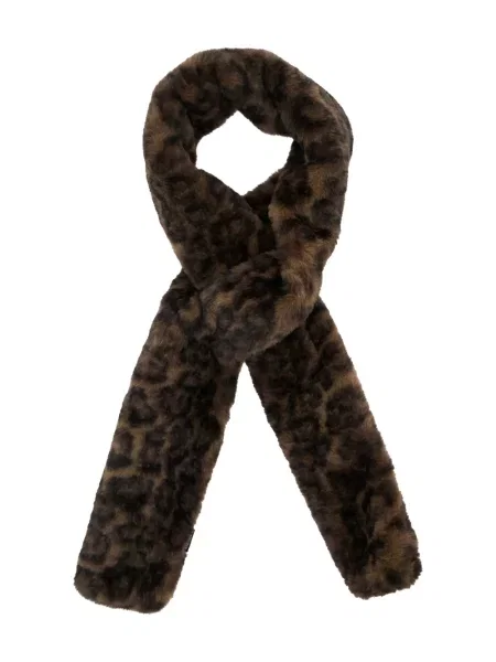 Fular Apparis cu model leopard maro