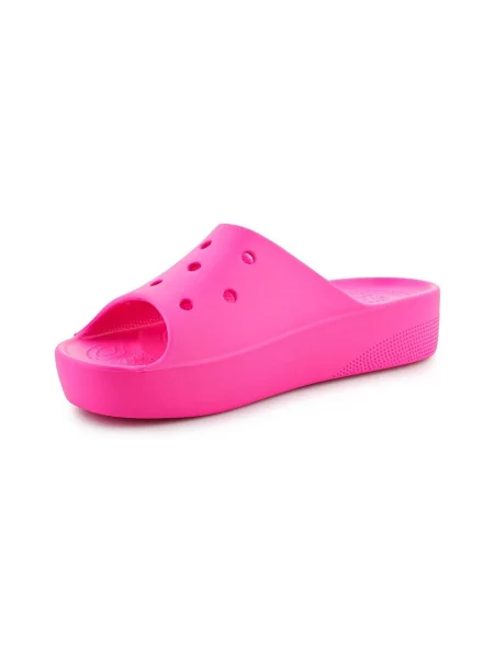 Natikače Crocs s platformom ružičasta
