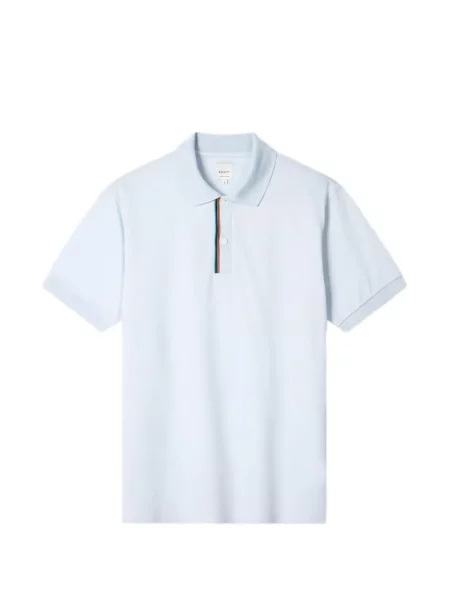 Tricou polo Paul Smith cu dungi albastru